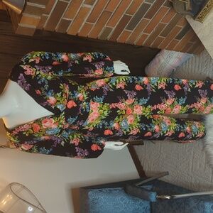 Vixen by Micheline Pitt Floral Wide Leg pant